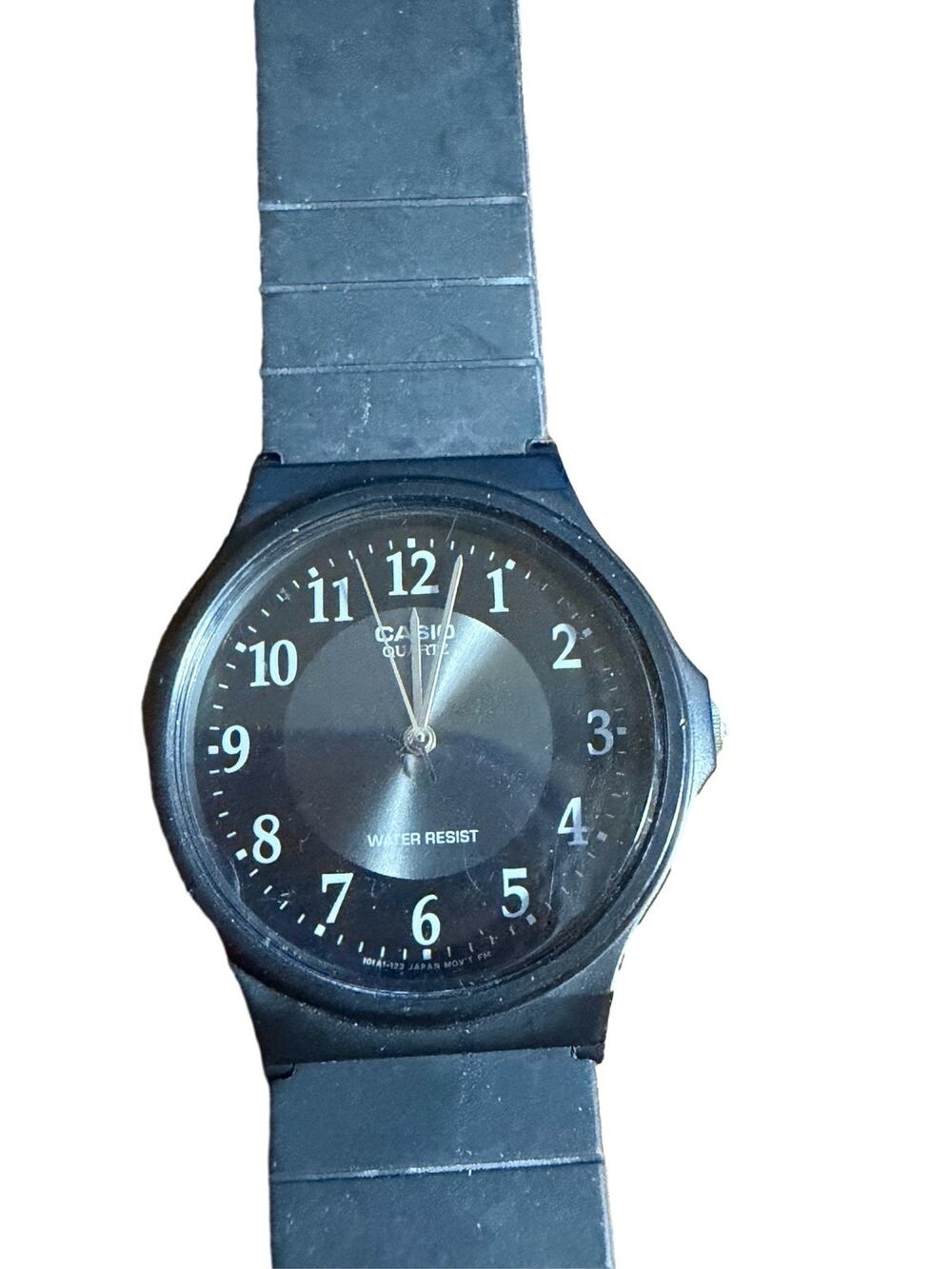 Casio MQ-24 Analog Quartz Watch Black Dial Resin Band Unisex 34mm